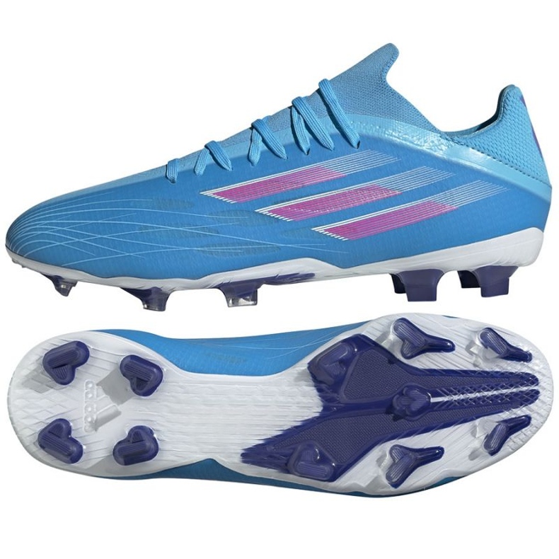 Botas de fútbol Adidas X Speedflow.2 Fg M GW7476 azul azul Botas de fútbol Adidas X Speedflow.2 Fg M GW7476 azul azul
