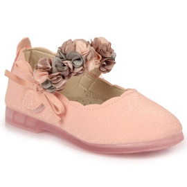 Bailarinas velcro con flores Vinceza Jr JAN99B rosa