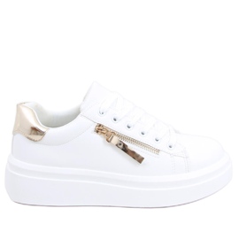 Zapatillas de mujer Lerato BLANCO / ORO dorado