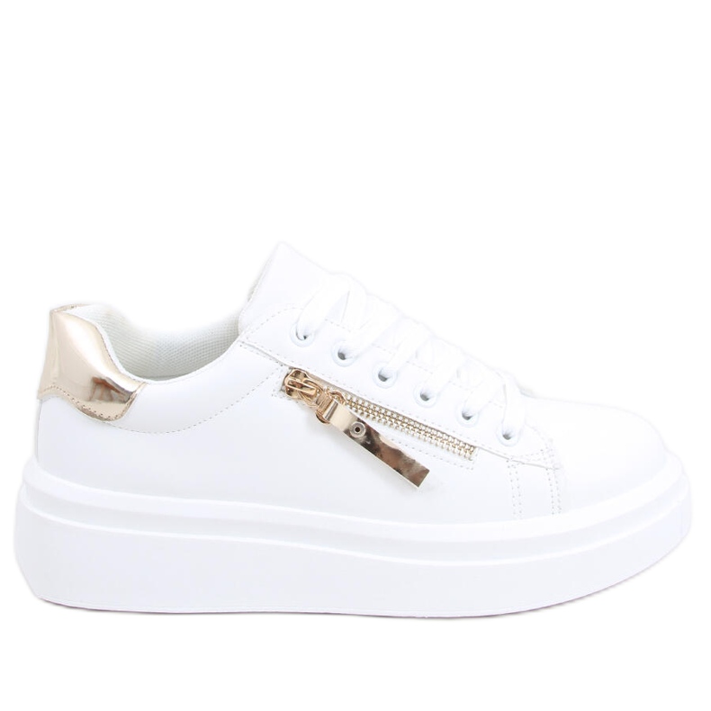 Zapatillas de mujer Lerato BLANCO / ORO dorado