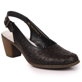 Rieker W RKR531 sandalias caladas negro
