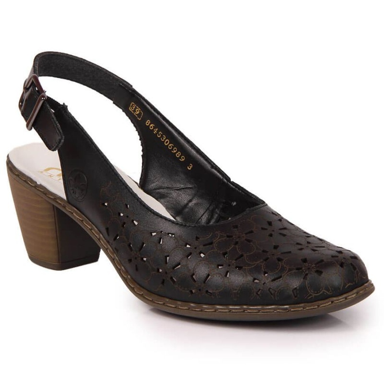 Rieker W RKR531 sandalias caladas negro