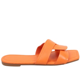 Pantuflas suela cuadrada Nitya Naranja