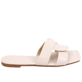 Zapatillas casa suela cuadrada Nitya Beige