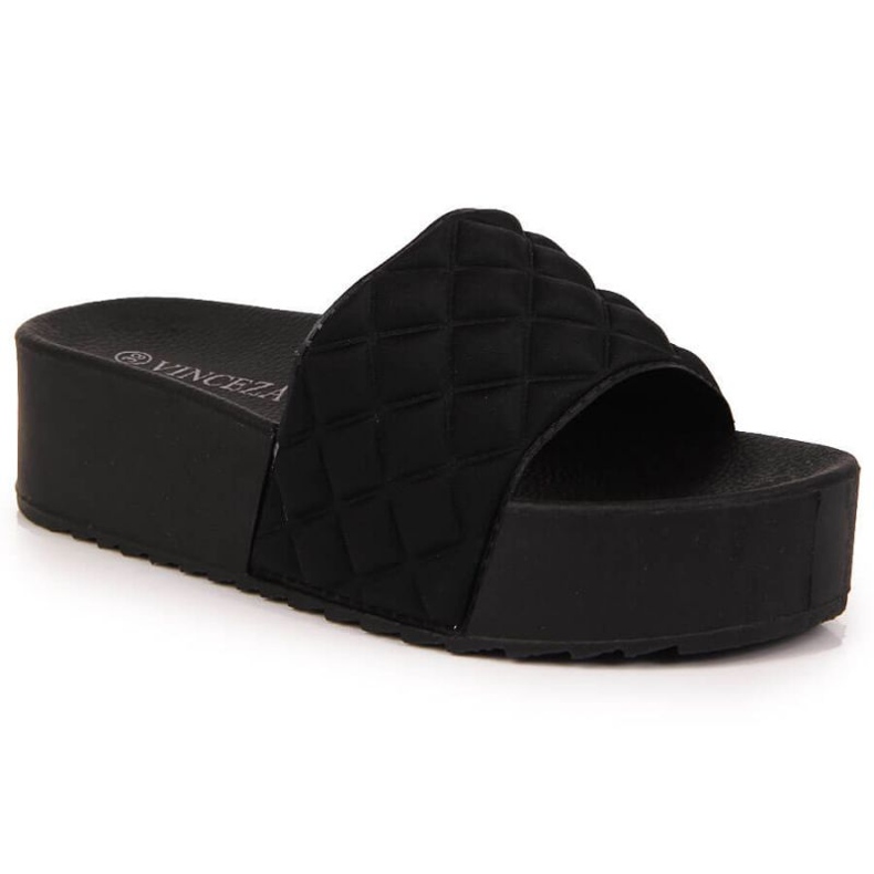 Zapatillas plataforma acolchada Vinceza W JAN110 negro