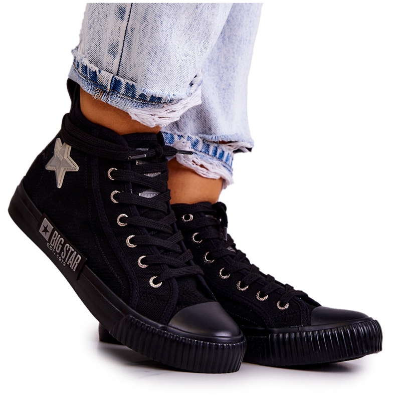 Zapatillas Altas Clásicas Big Star JJ274380 Negro