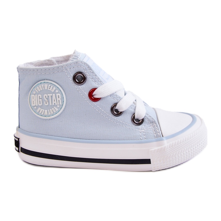 Deportivas Infantiles Altas Con Cremallera Big Star HH374088 Azul
