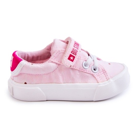 Deportivas Bajas Infantiles Con Velcro Big Star JJ374103 Rosa