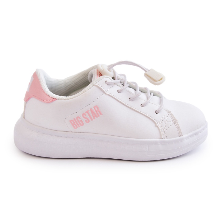 Deportivas Infantiles Big Star JJ374068 Blanco y Rosa