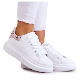 FE1 Deportivas Clásicas de Mujer Blanco y Beige Meleris