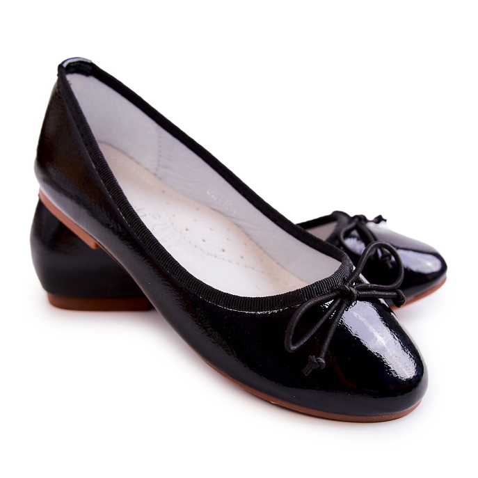 S.Barski Bailarinas Infantiles Lacadas Con Lazo Negro Cassie