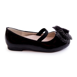 S.Barski Bailarinas infantiles lacadas con lazo Black Zolly negro S.Barski Bailarinas infantiles lacadas con lazo Black Zolly negro