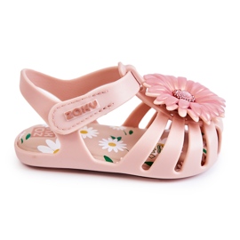 Sandalias Infantiles Con Velcro Fragante ZAXY JJ385032 Rosa Claro