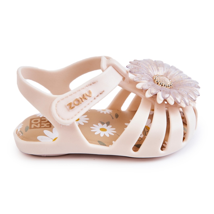 Sandalias Infantiles Con Velcro Fragante ZAXY JJ385031 Beige