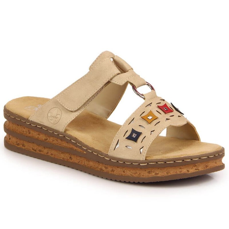 Zapatillas cuña Rieker W RKR517 beige
