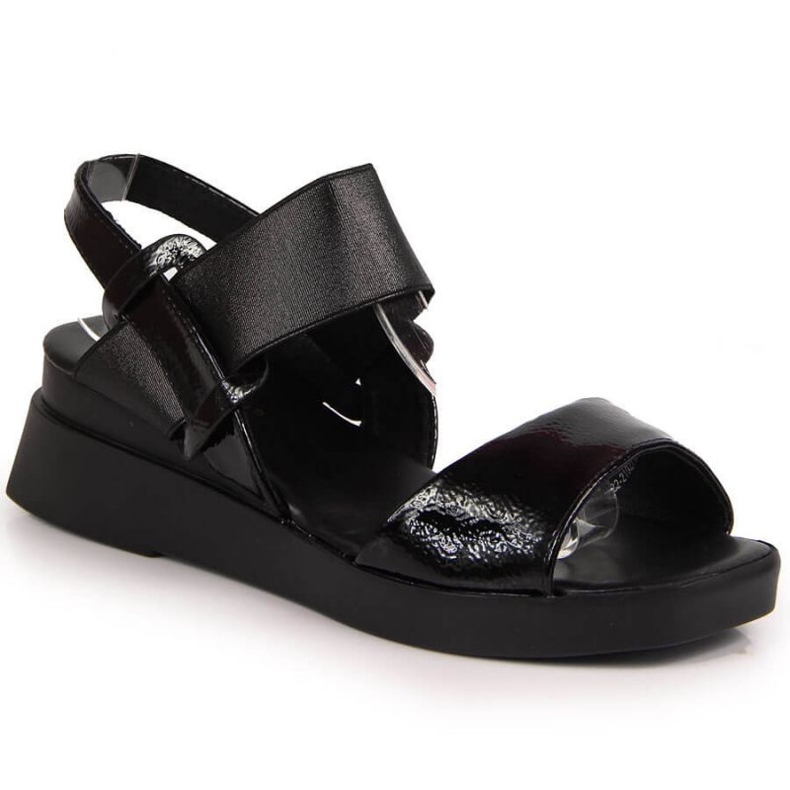Sandalias cuña Potocki W WOL75A negro