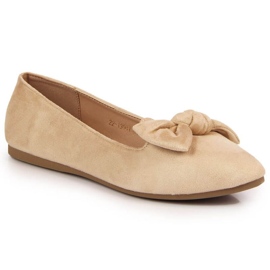 Bailarinas lordsy con lazo Potocki W WOL76 beige