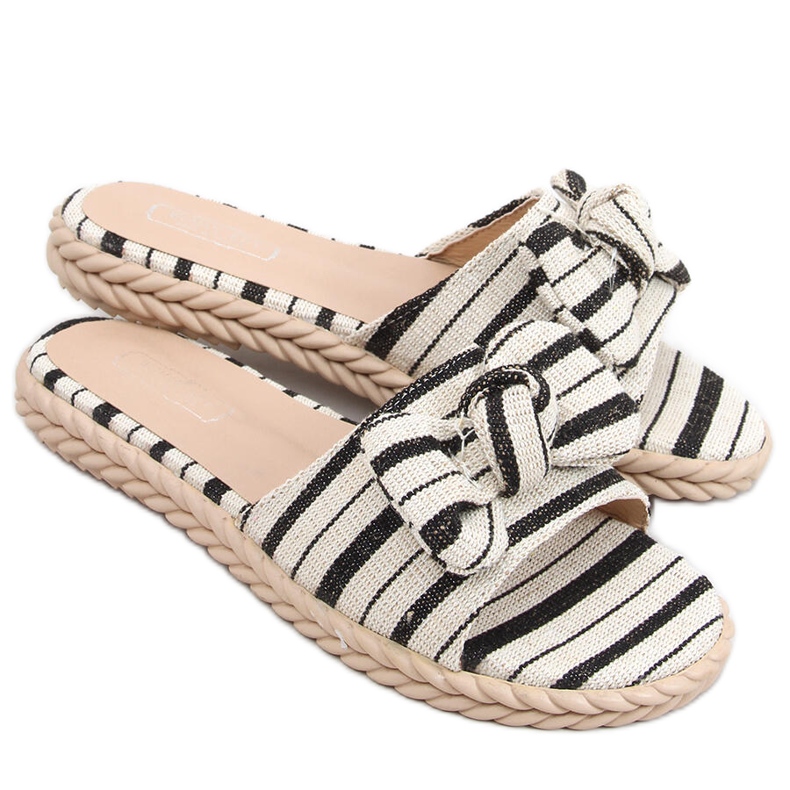 Pantuflas mujer Adana Negras beige negro Pantuflas mujer Adana Negras beige negro