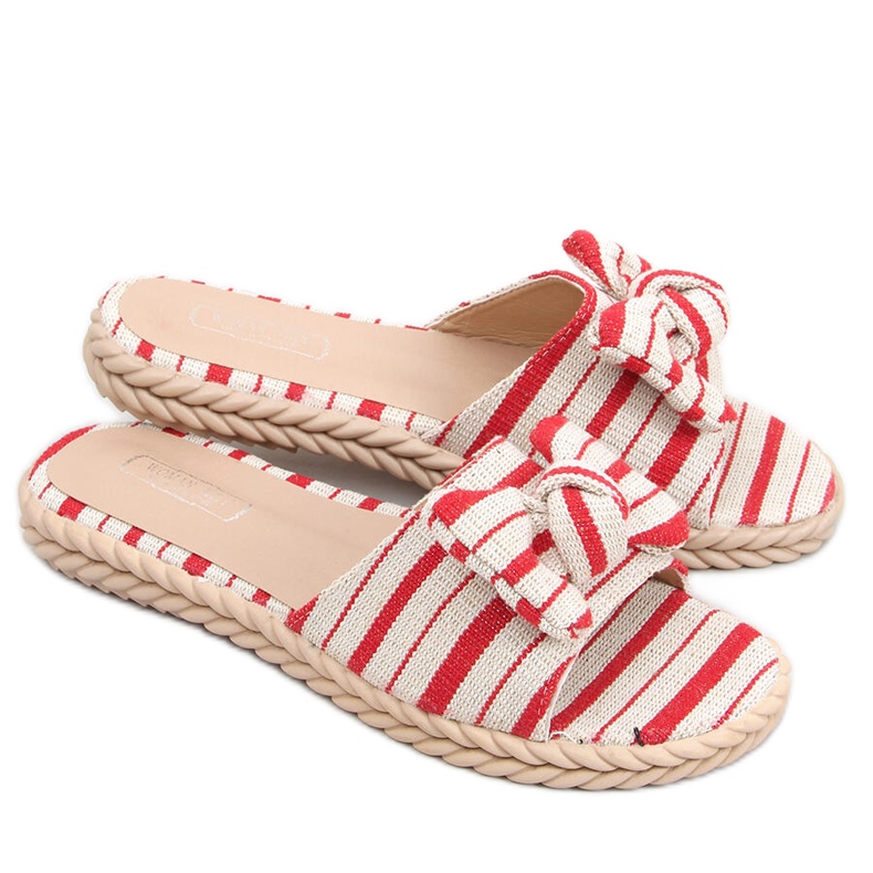 Pantuflas mujer Adana Rojo beige Pantuflas mujer Adana Rojo beige