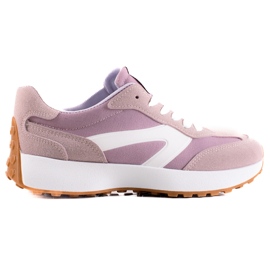 TRENDI Calzado deportivo clásico violeta rosado TRENDI Calzado deportivo clásico violeta rosado