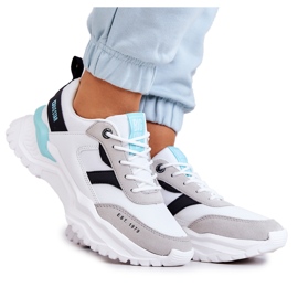 Deportivas Mujer Big Star JJ274A412 Blanco y Negro azul