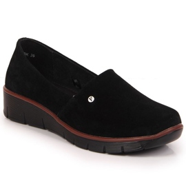 Zapatos de piel con cuña Filippo W PAW343A negro