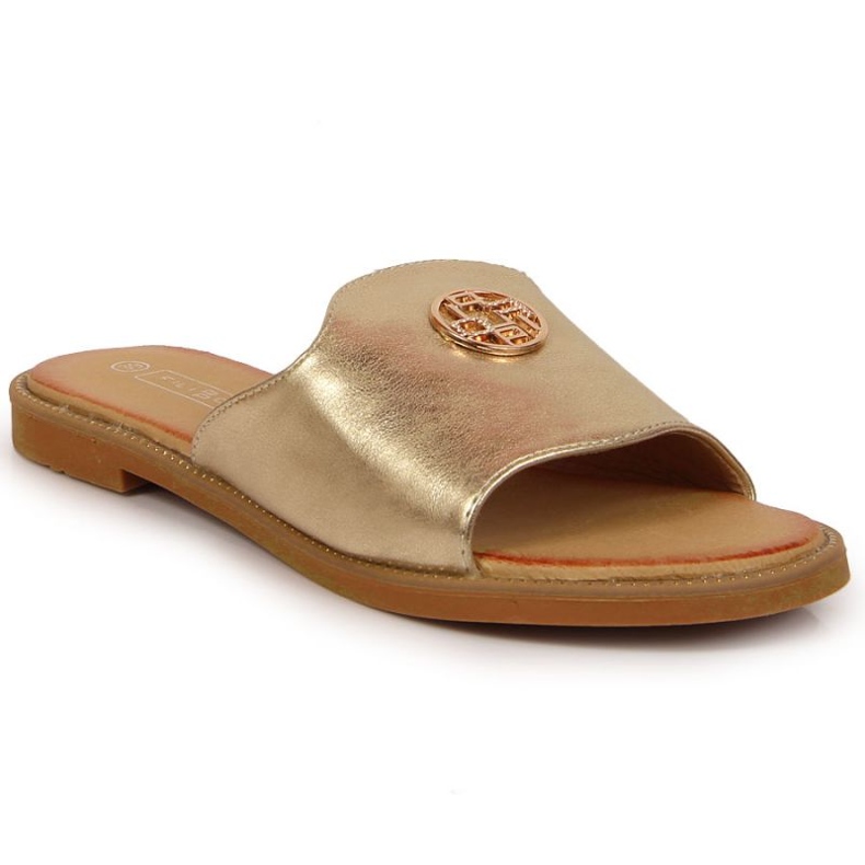 Zapatillas doradas con el adorno Filippo W PAW344B dorado