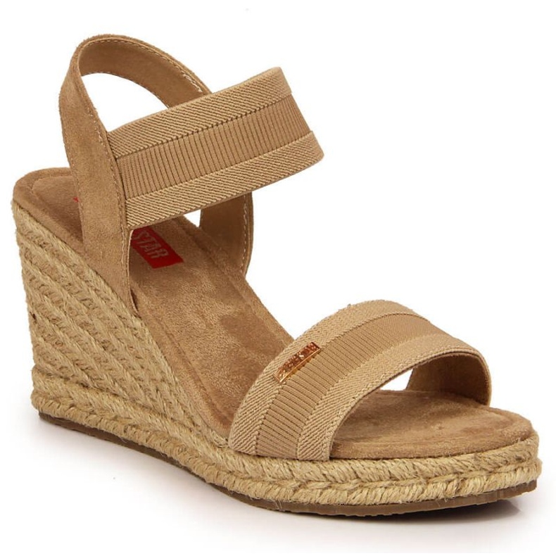 Sandalias cuña Big Star W JJ274978 beige