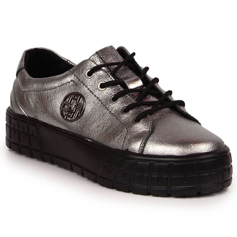 Zapatos plataforma en piel Filippo W PAW320B plata