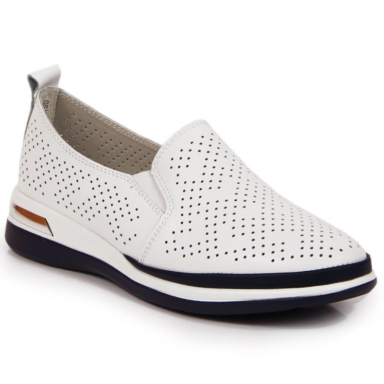 Zapatos piel calados Slip on T.Sokolski W SCA155 blanco