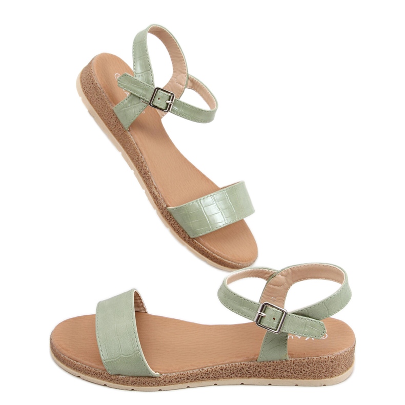 Sandalias mujer Verde Mervat