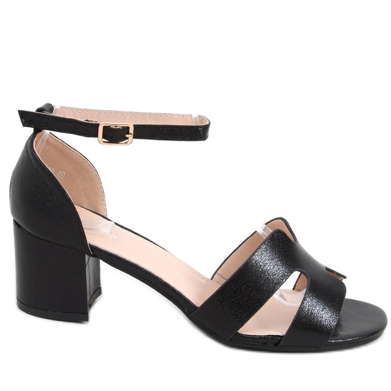 Sandalia tacón Nabila Negro Sandalia tacón Nabila Negro