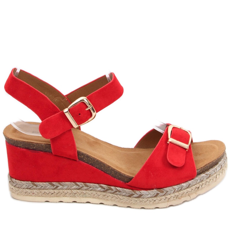 Alpargatas sobre la cuña sandalias Boseda Rojo Alpargatas sobre la cuña sandalias Boseda Rojo