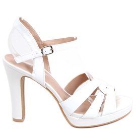 Sandalias tacón Camara White blanco