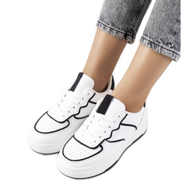 Deportivas Bieke de mujer, blanco y negro