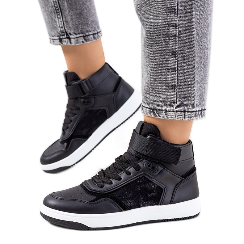 Zapatillas tobilleras Jeanny negras negro
