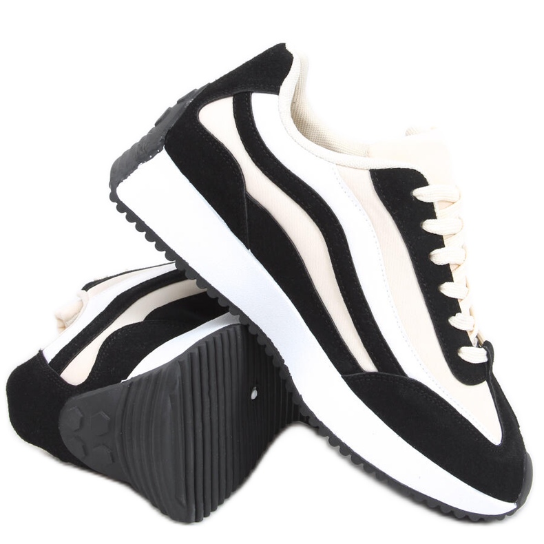 Zapatillas Zuri Negras beige negro