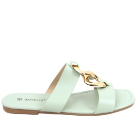 Babuchas con cadena Saud Green verde