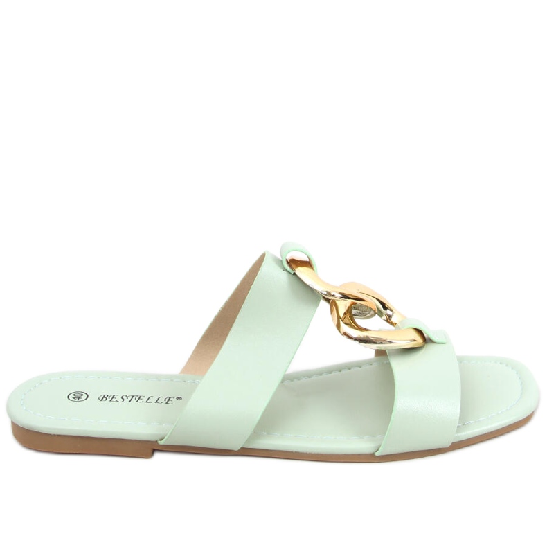 Babuchas con cadena Saud Green verde Babuchas con cadena Saud Green verde