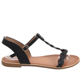 Sandalias mujer Basma Negro irisado Sandalias mujer Basma Negro irisado