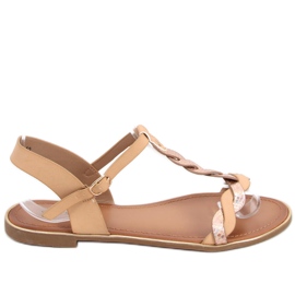 Sandalias Mujer Iridiscentes Basma Beige