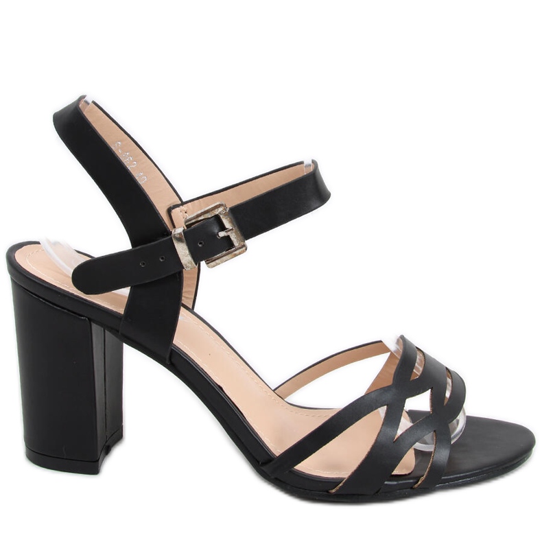 Sandalia tacón Rania Negra negro Sandalia tacón Rania Negra negro