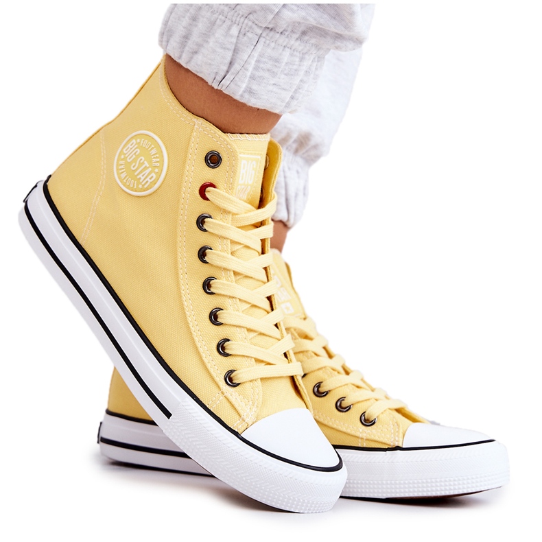 Zapatillas Altas Mujer Big Star JJ274207 Amarillo