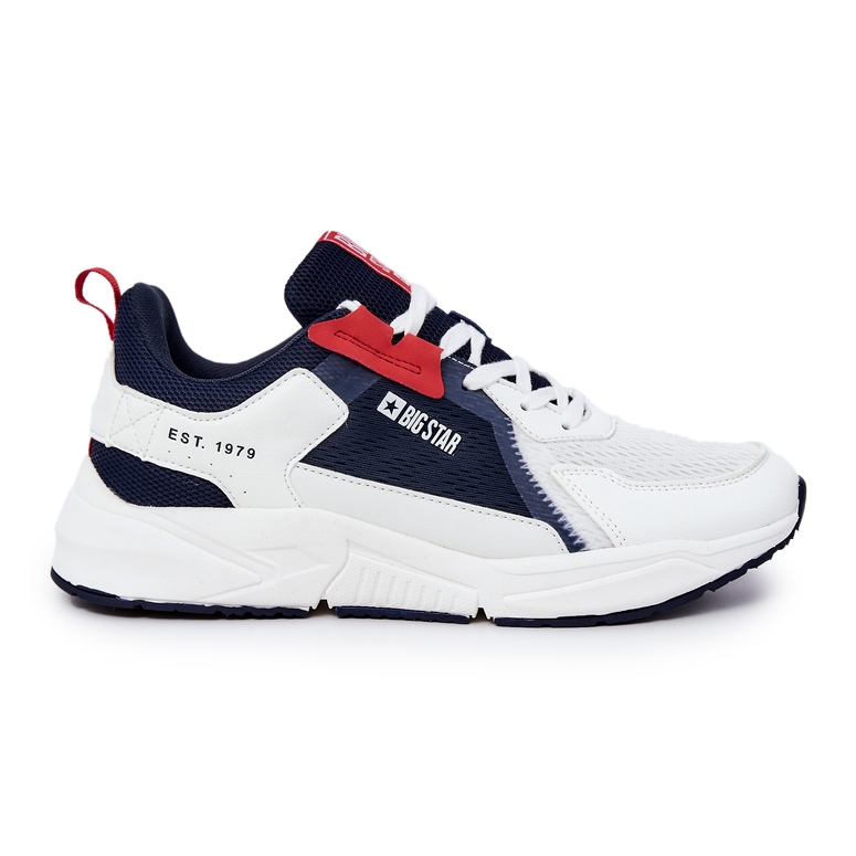 Zapatillas deportivas de hombre Sneakers Big Star JJ174399 Blanco y Azul Marino