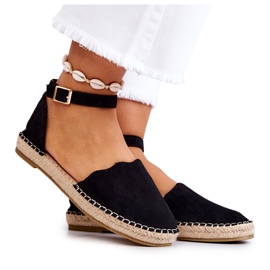 PE1 Alpargatas De Mujer Con Hebilla Negra Bonetti negro