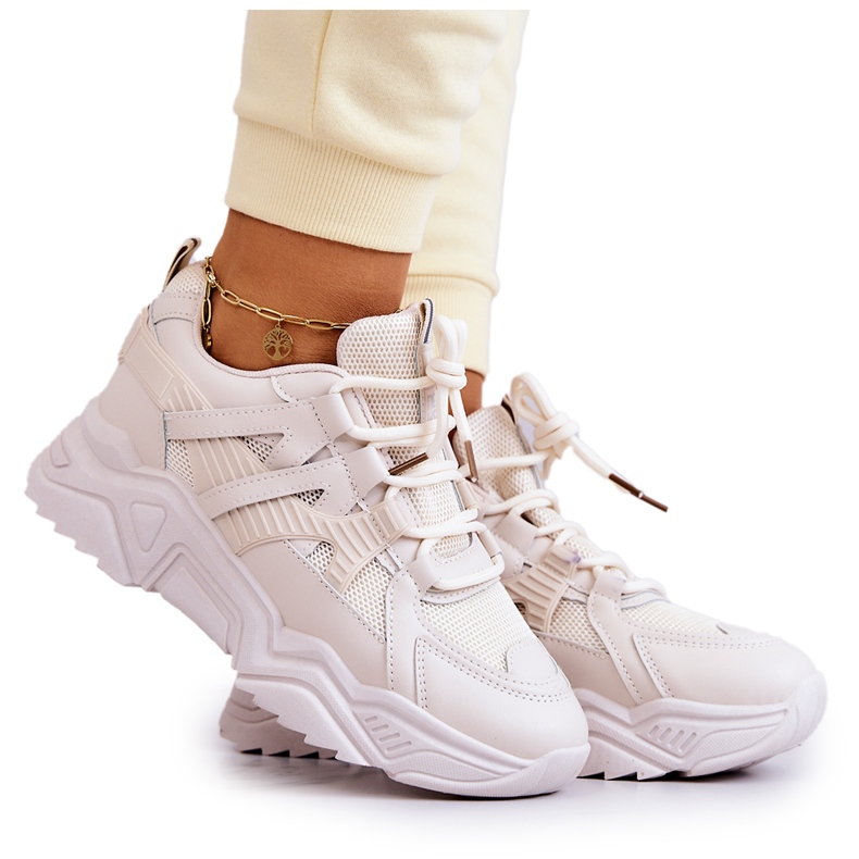 Deportivas Mujer Sneakers Beige Daren Deportivas Mujer Sneakers Beige Daren