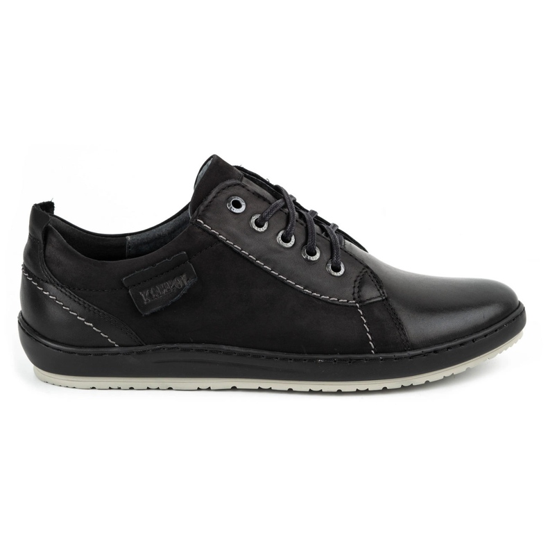 Kampol Zapatos casual hombre piel 61KAM negro