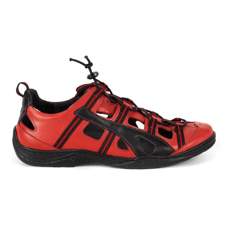 Kampol Zapatos hombre piel calados 26KAM rojo