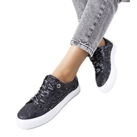 Deportivas Kramer negras brillantes negro