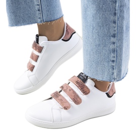 Deportivas mujer Diest blanco y rosa